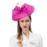Elegant Royal Royal Ascot Fascinator Pillbox Hat - FashionByTeresa